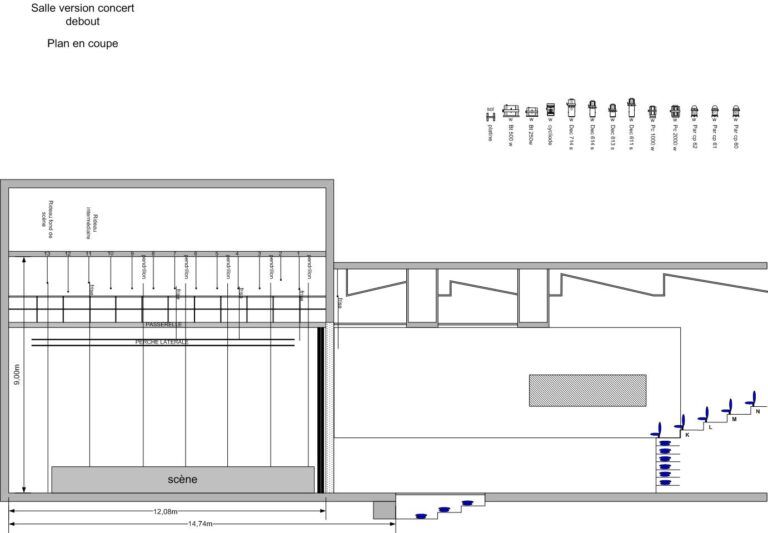 Plan de coupe - concert debout