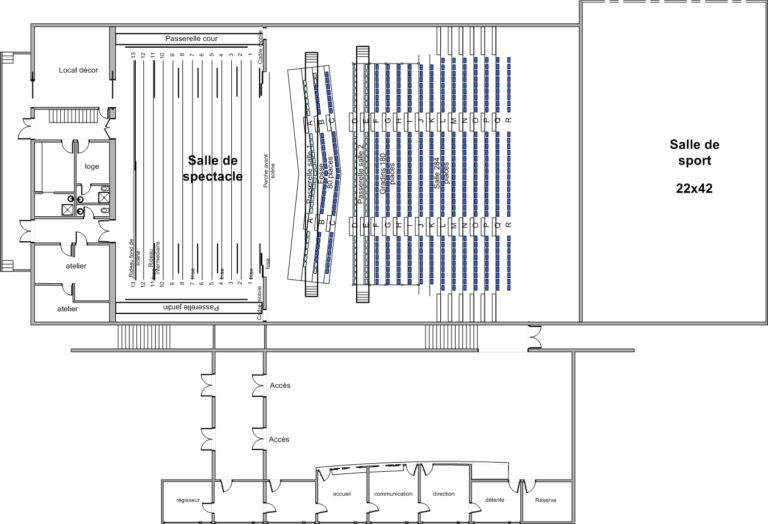 Plan général - Bleu pluriel